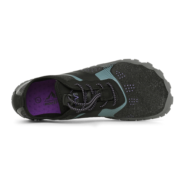 Women Water Shoes for Beach, Lake & More - BLACK GREY PURPLE - 2